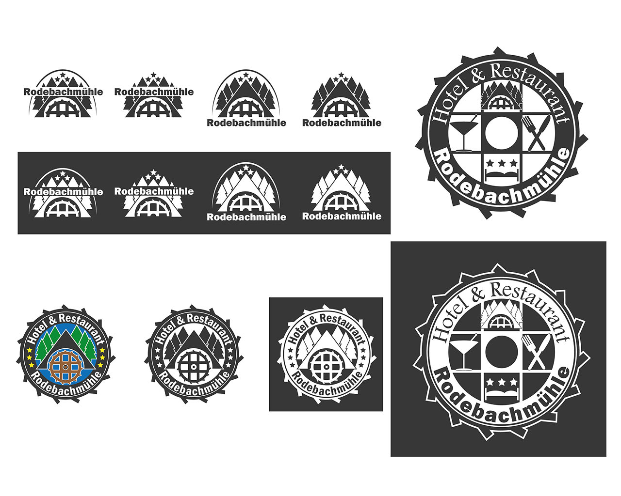 Logoentwürfe Rodebachmühle